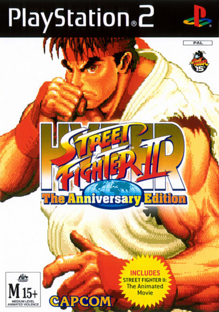 Street Fighter Anniversary box art for Playstation 2